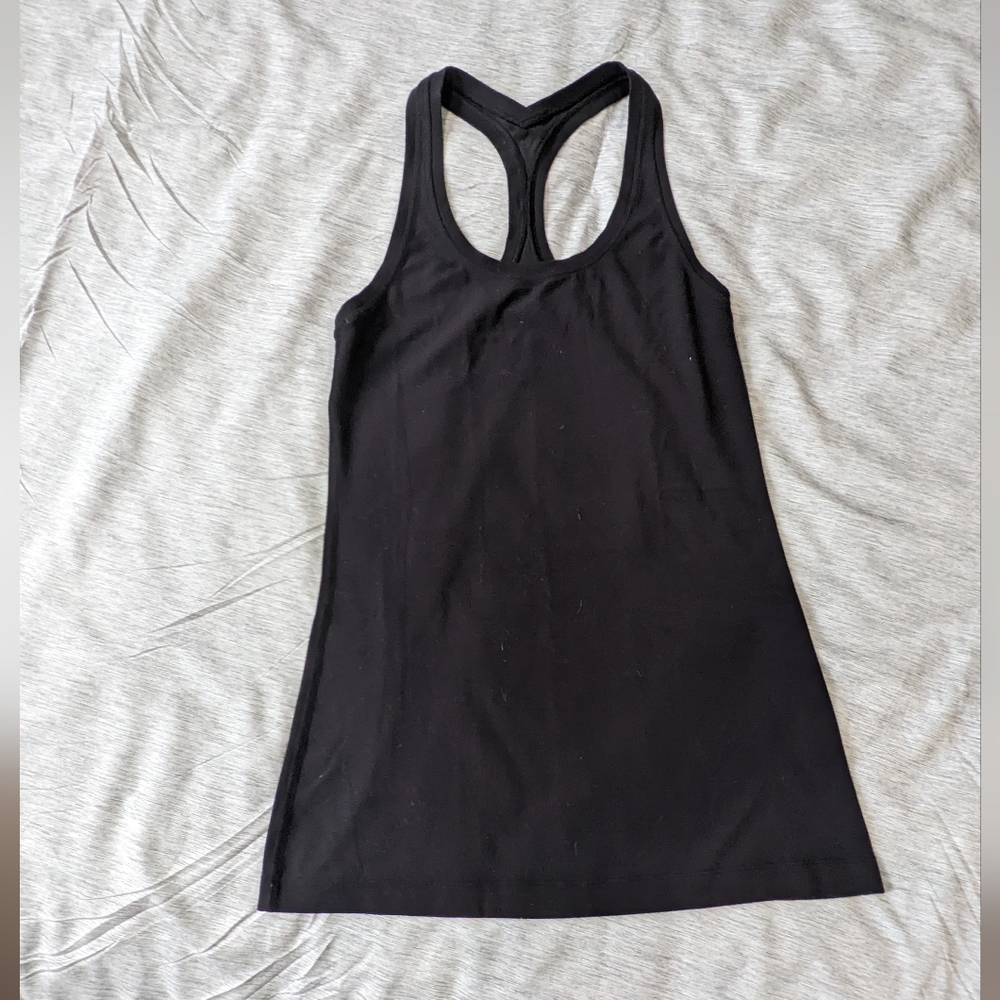 Lululemon Cool Racetrack Tank Top, Size 4, Black